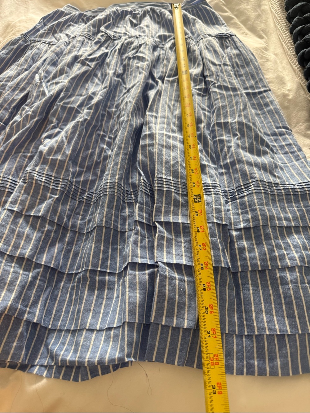 NWT Doen Sebastiane skirt in blue stripe! - Picture 3 of 6